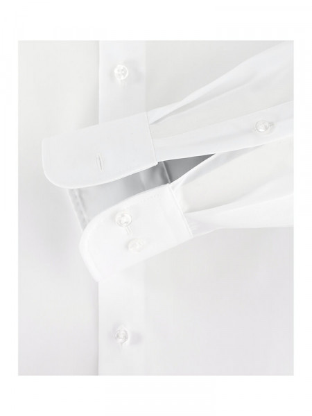 CASAMODA Comfort Fit Camicia Bianco Kent Popeline - Vista 2