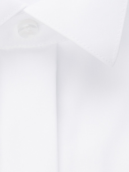 SEIDENSTICKER Slim Fit Camicia Bianco Kläppchen Popeline - Vista 3