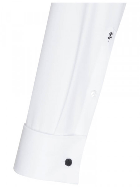 SEIDENSTICKER Slim Fit Camicia Bianco Business Kent Popeline - Vista 1