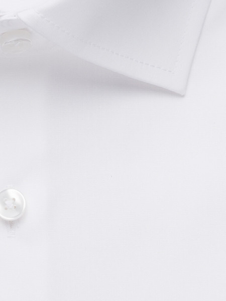 SEIDENSTICKER Slim Fit Camicia Bianco Business Kent Popeline - Vista 3