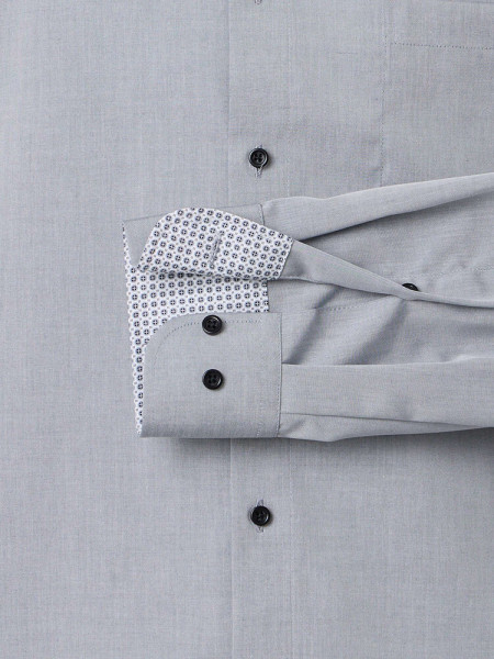 VENTI Comfort Fit Camicia Antracite Kent Popeline - Vista 2
