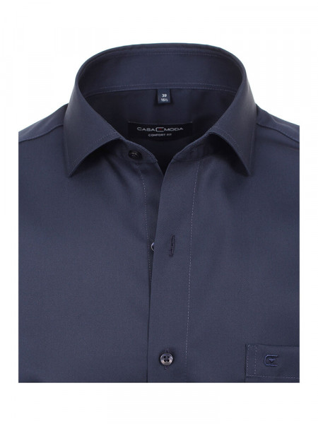 CASAMODA Comfort Fit Camicia Marino Kent Twill - Vista 1