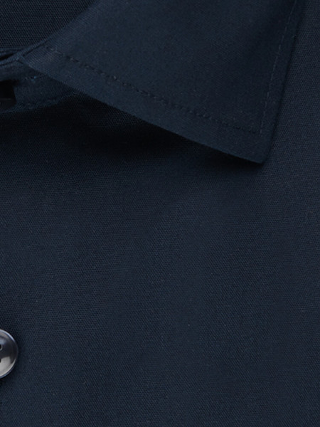 SEIDENSTICKER Regular Fit Camicia Marino Business Kent Popeline - Vista 3