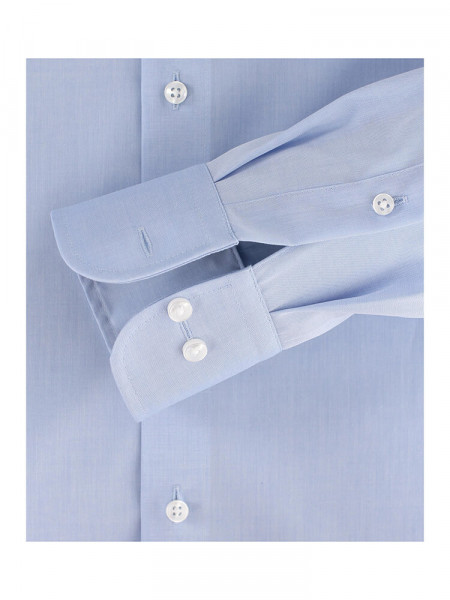 CASAMODA Comfort Fit Camicia Azzurro Kent Popeline - Vista 2