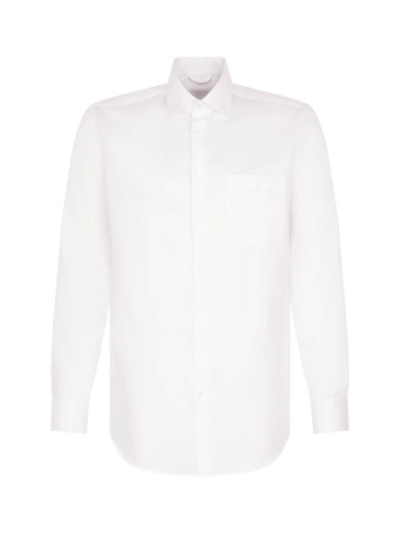 SEIDENSTICKER Comfort Fit Camicia Bianco Business Kent Twill