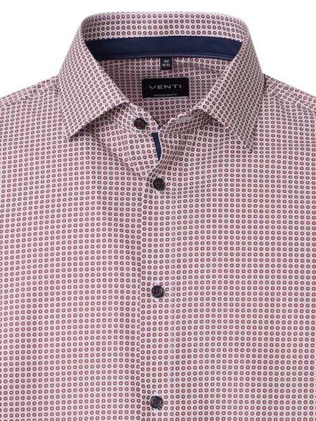 VENTI Regular Fit Camicia Rosso Kent Popeline - Vista 1