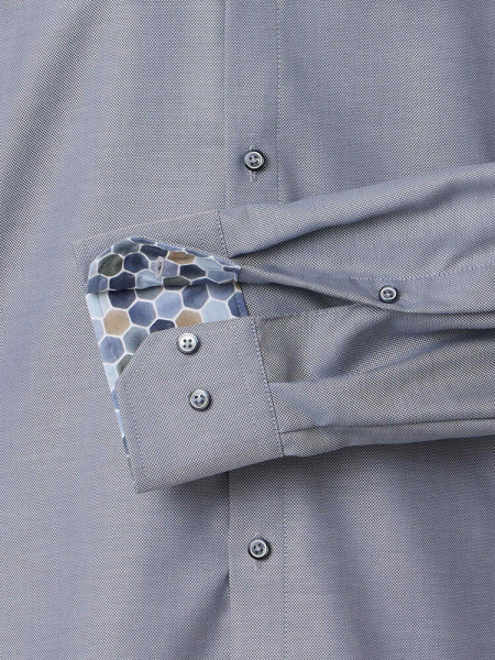 VENTI Regular Fit Camicia Antracite Kent Popeline - Vista 2