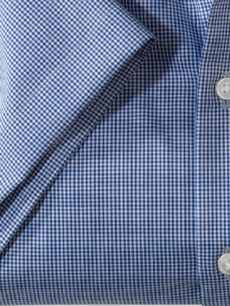 OLYMP Comfort Fit Camicia Blu scuro New Kent Popeline - Vista 2