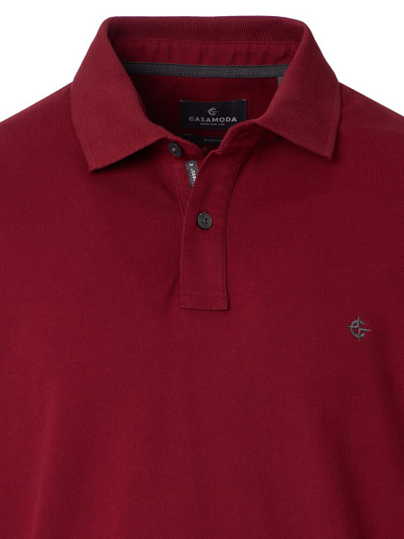 CASAMODA Polo Rosso scuro Extrafeine Qualität - Vista 1