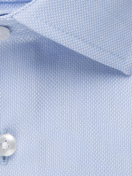 SEIDENSTICKER Slim Fit Camicia Azzurro Business Kent Struktur - Vista 3