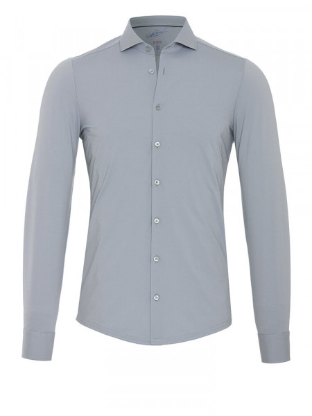 PURE Extra Slim Fit Camicia Grigio chiaro Haifisch Jersey - Vista 1