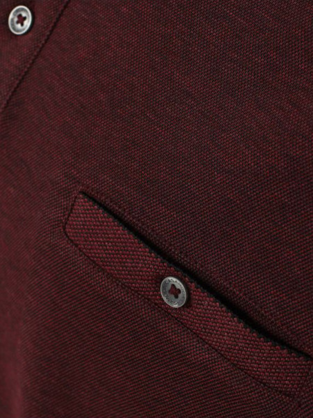 CASAMODA Polo Rosso scuro Piqué - Vista 2