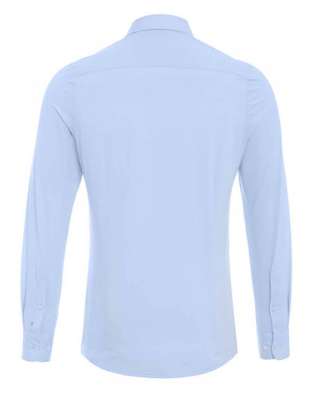 PURE Extra Slim Fit Camicia Azzurro Haifisch Jersey