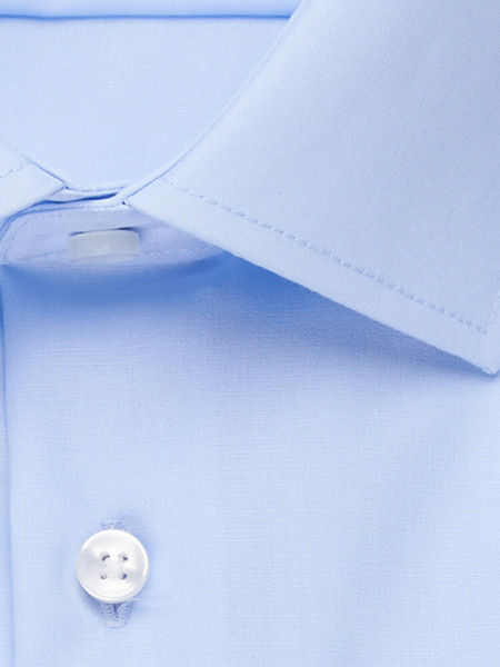 SEIDENSTICKER Slim Fit Camicia Azzurro Business Kent Popeline - Vista 3