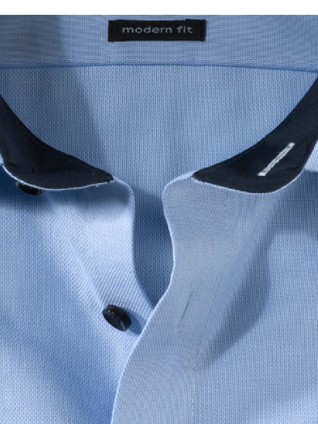 OLYMP Regular Fit Camicia Azzurro Global Kent Struktur - Vista 1