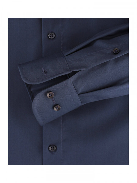 CASAMODA Comfort Fit Camicia Marino Kent Popeline - Vista 2