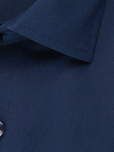SEIDENSTICKER Tailored Fit Camicia Marino Business Kent Popeline - Vista 3