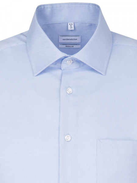 SEIDENSTICKER Regular Fit Camicia Azzurro Business Kent Struktur - Vista 2