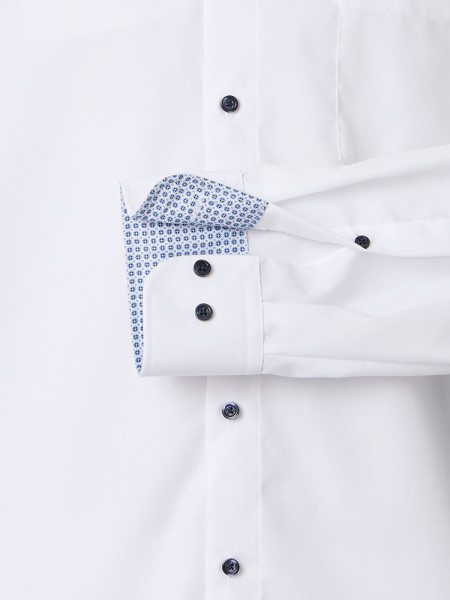 VENTI Comfort Fit Camicia Bianco Kent Popeline - Vista 2