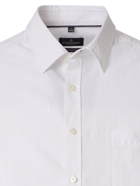 CASAMODA Comfort Fit Camicia Bianco Kent Easy Care  - Vista 1