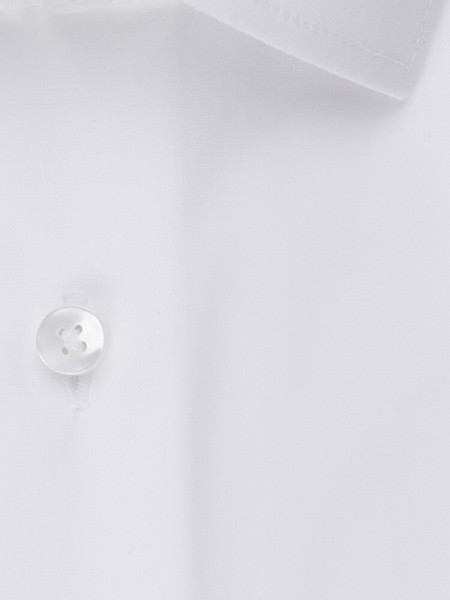SEIDENSTICKER Tailored Fit Camicia Bianco Business Kent Popeline - Vista 3