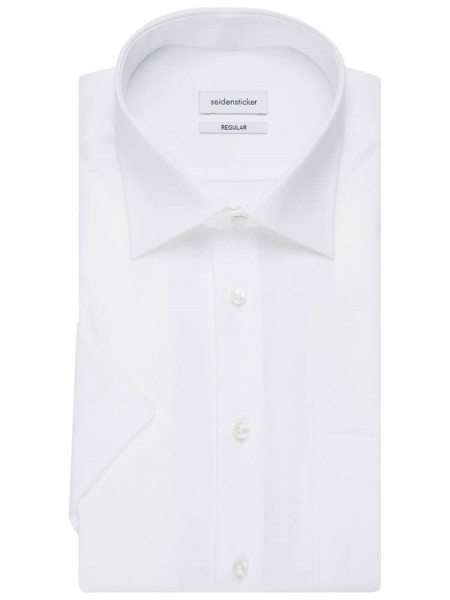 SEIDENSTICKER Regular Fit Camicia Bianco Business Kent Popeline - Vista 4