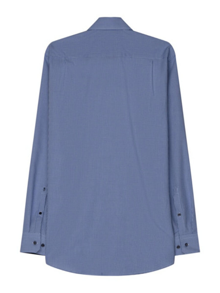 SEIDENSTICKER Regular Fit Camicia Blu medio Business Kent Popeline