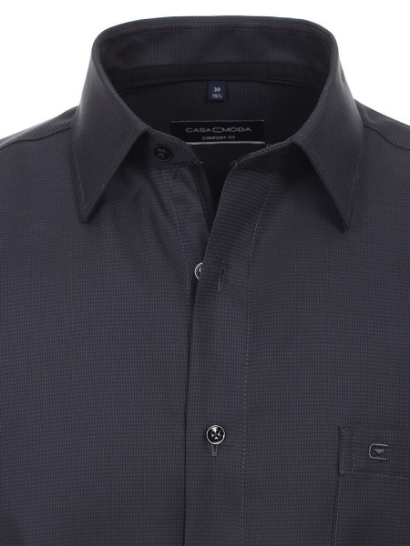 CASAMODA Comfort Fit Camicia Nero Kent Struktur - Vista 1