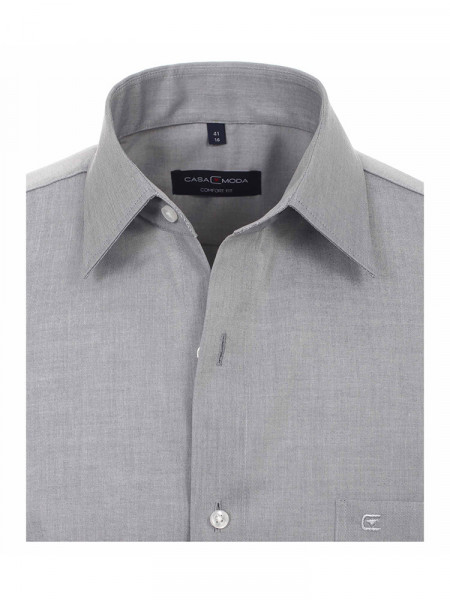 CASAMODA Comfort Fit Camicia Grigio chiaro Kent Popeline - Vista 1