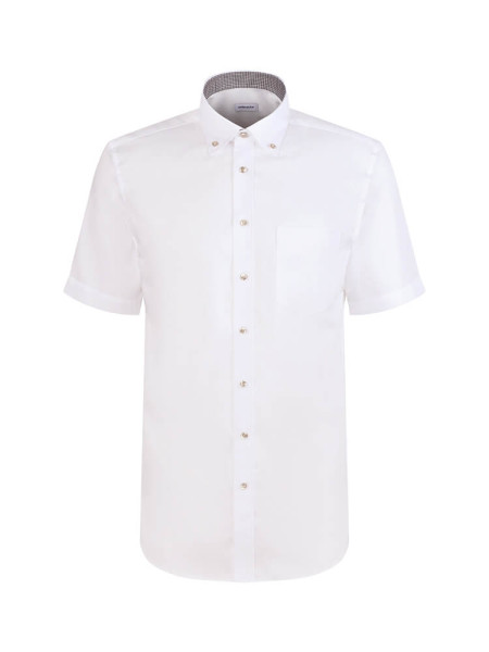 SEIDENSTICKER Regular Fit Camicia Beige chiaro Button-Down Struktur