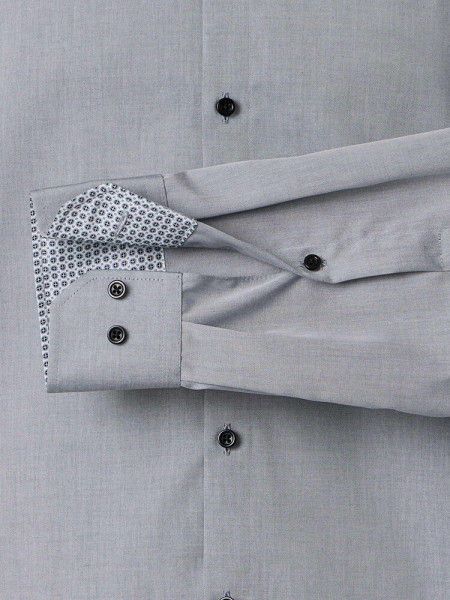 VENTI Regular Fit Camicia Antracite Kent Popeline - Vista 2