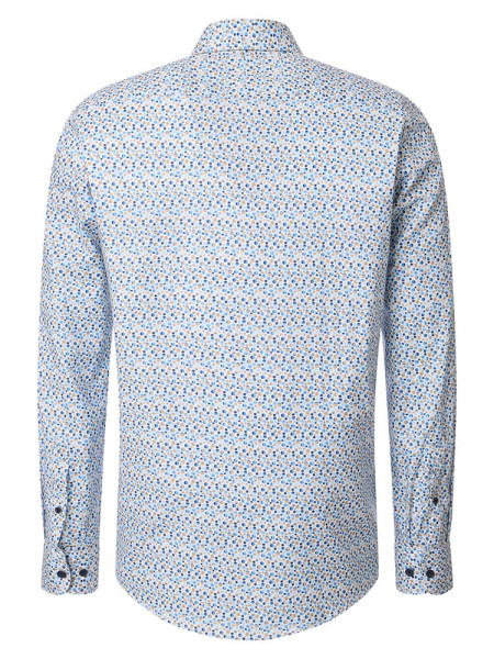 CASAMODA Regular Fit Camicia Marrone Button-Down Easy Care