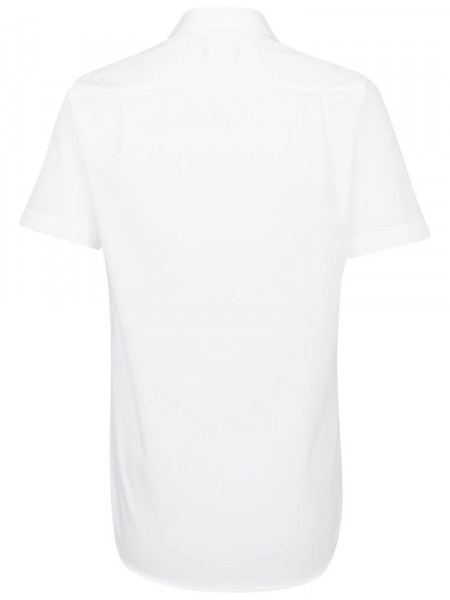 SEIDENSTICKER Comfort Fit Camicia Bianco Business Kent Popeline