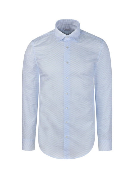 SEIDENSTICKER Slim Fit Camicia Azzurro New Kent Struktur