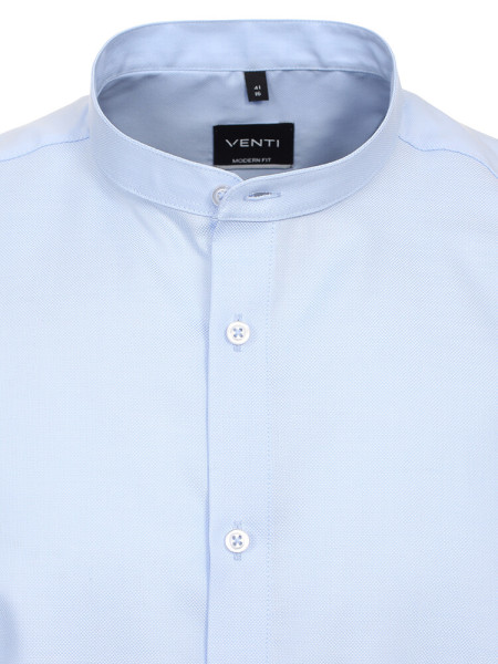 VENTI Regular Fit Camicia Azzurro Stehkragen Popeline - Vista 1