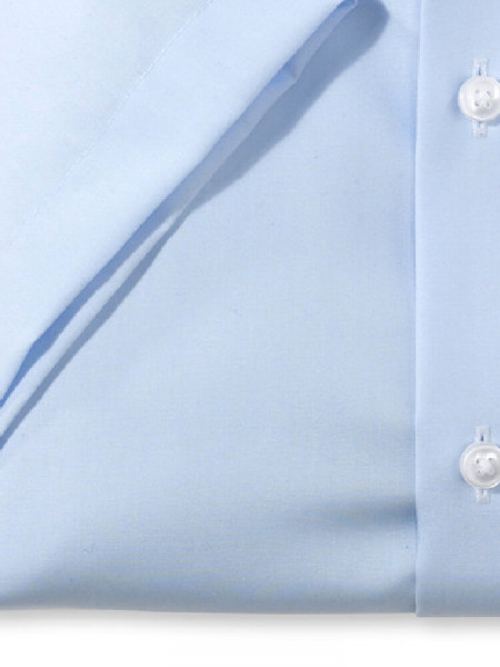 OLYMP Comfort Fit Camicia Azzurro New Kent Popeline - Vista 2