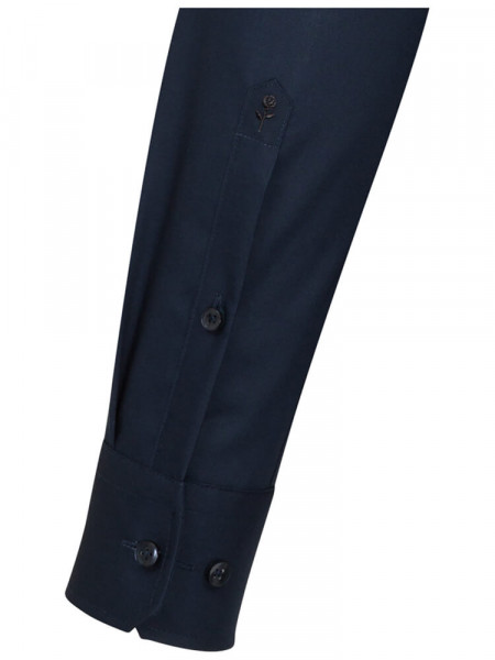 SEIDENSTICKER Tailored Fit Camicia Marino Business Kent Popeline - Vista 1