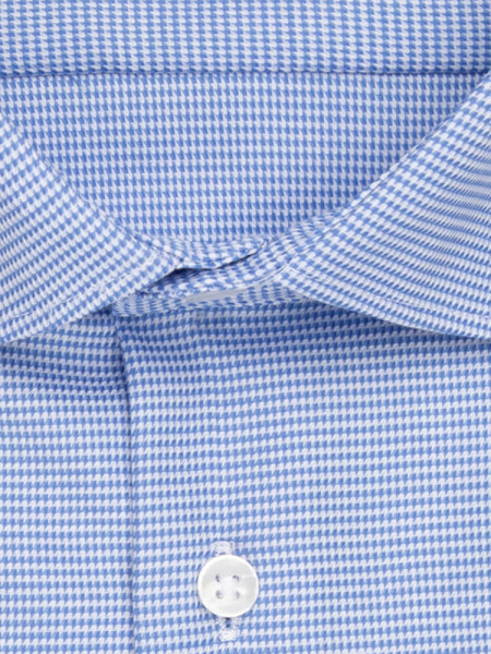 SEIDENSTICKER Tailored Fit Camicia Azzurro New Kent Struktur - Vista 1
