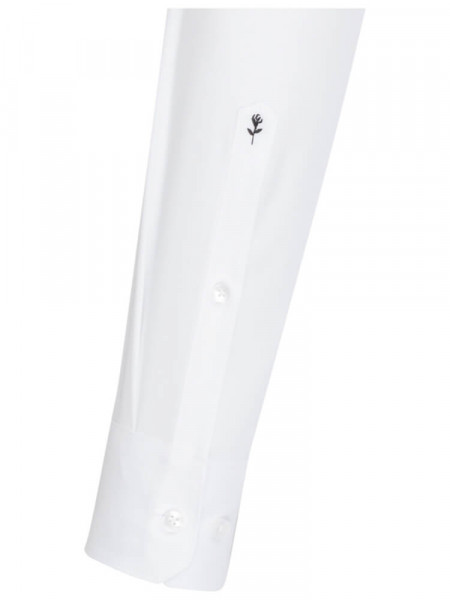 SEIDENSTICKER Extra Slim Fit Camicia Bianco Business Kent Popeline - Vista 1