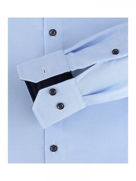 VENTI Regular Fit Camicia Azzurro Button-Down Dobby - Vista 2