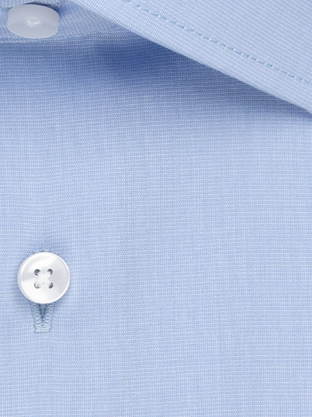 SEIDENSTICKER Regular Fit Camicia Azzurro Business Kent Fil à Fil - Vista 3