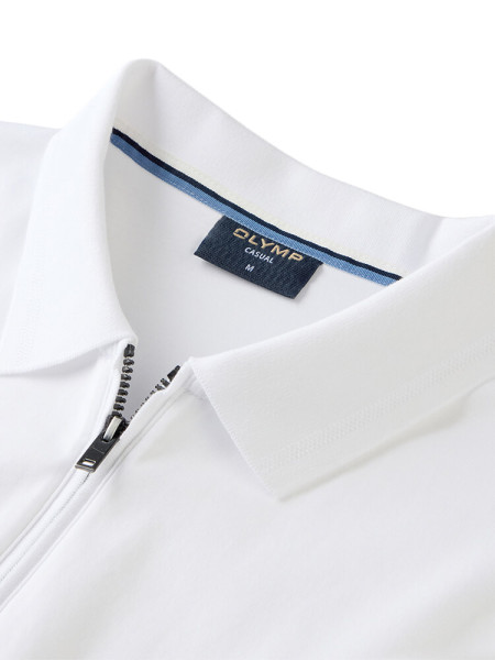 OLYMP Polo Bianco Jersey