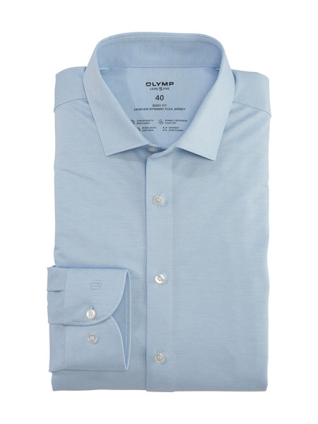 Camicia in jersey OLYMP Level Five 24/Seven body fit