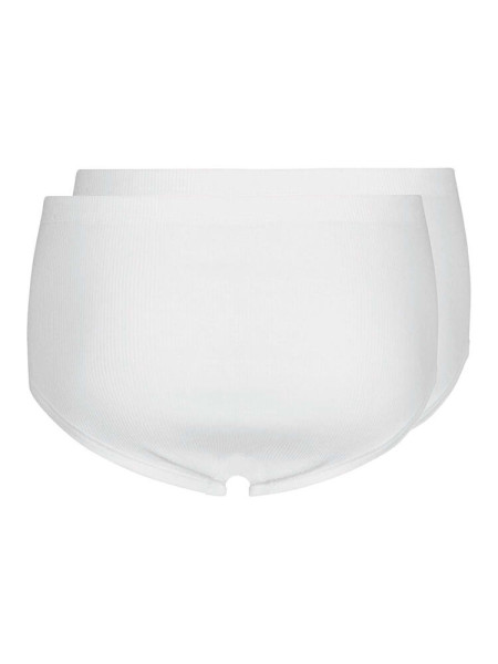 HUBER Regular Fit Bianco Doppelrippenstich