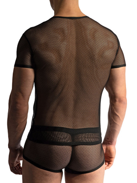 MANSTORE Regular Fit Nero Microfaser