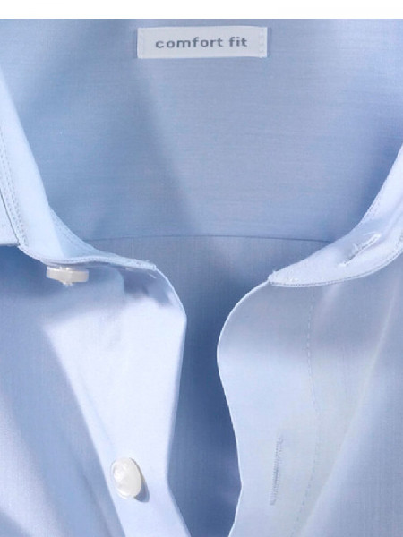 OLYMP Comfort Fit Camicia Azzurro New Kent Chambray - Vista 1