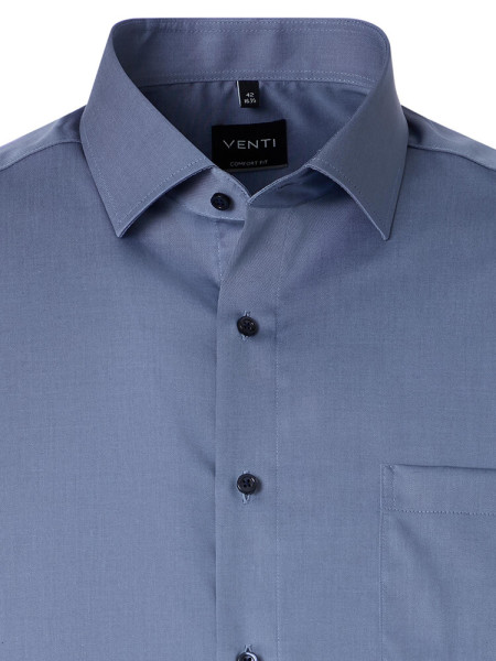 VENTI Regular Fit Camicia Blu fumo Kent Twill - Vista 1