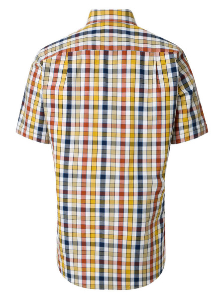 REDMOND Regular Fit Camicia Giallo Kent Struktur