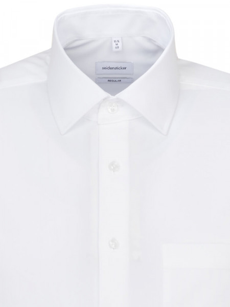 SEIDENSTICKER Regular Fit Camicia Bianco Business Kent Popeline - Vista 2