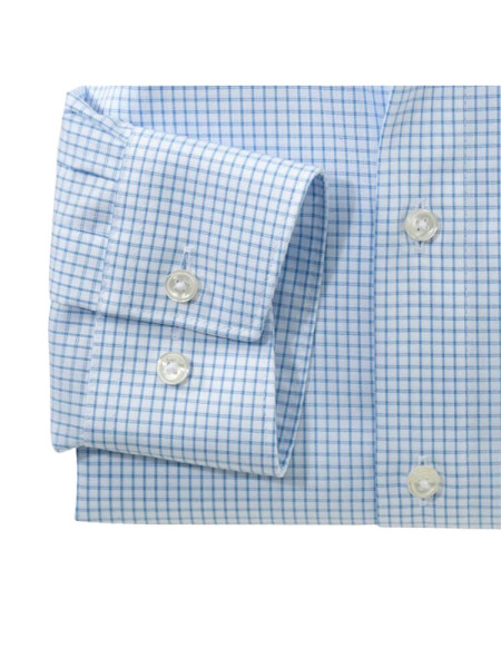 OLYMP Regular Fit Camicia Azzurro Global Kent Twill - Vista 1